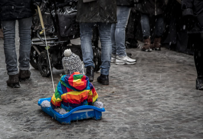 Kind im Schnee