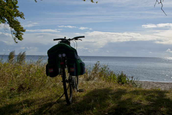 Meer mit Fahrrad