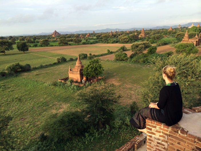 Bagan Myanmar mit Baby