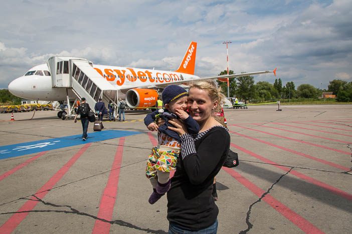 Fliegen mit Kind