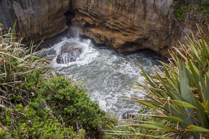 Eines der "Blow Holes"