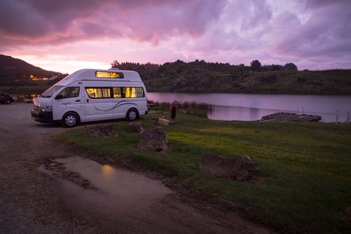 Sonnenuntergang in Neuseeland