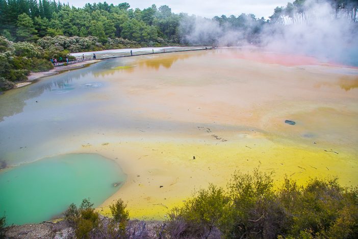 "Artist's Palette" - kunterbunter Kratersee in Wai-o-Tapu