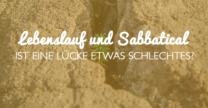 Lucke Im Lebenslauf Kein Problem